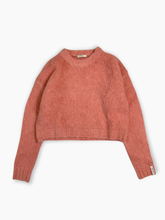 Cropped Old Rose Mohair Sweater -  | dBlank