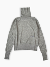 Turtleneck Sweater With Gray Embroidery -  | dBlank