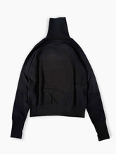 Black Turtleneck With Front Embroidery -  | dBlank
