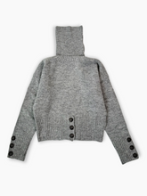 Maglia Grigio Melange A Collo Alto - Grigio | dBlank