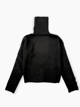 Maglia Nera A Collo Alto - Nero | dBlank