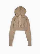 Hazelnut Short Sweater With Hood -  | dBlank