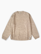 Crew Neck Sweater With Hazelnut Label -  | dBlank