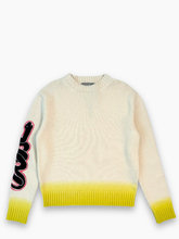 White Sweater With Snake Embroidery -  | dBlank