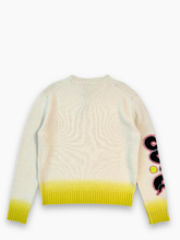 White Sweater With Snake Embroidery -  | dBlank