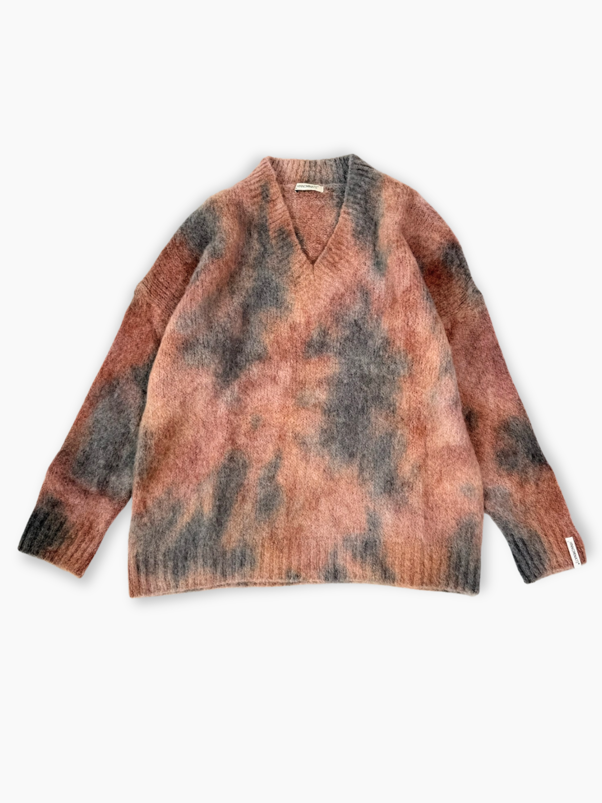 Maglione tie-dye Hinnominate in mohair multicolore vista frontale