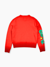 Maglione Degradé Rosso Con Ricamo -  | dBlank