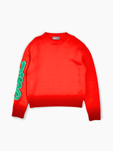 Maglione Degradé Rosso Con Ricamo -  | dBlank