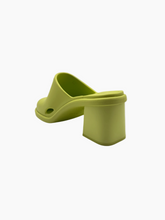 Neon Mule With Wide Rubber Heel -  | dBlank