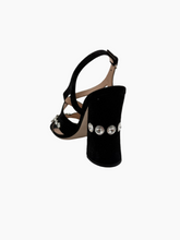 Velvet sandal with crystals -  | dBlank