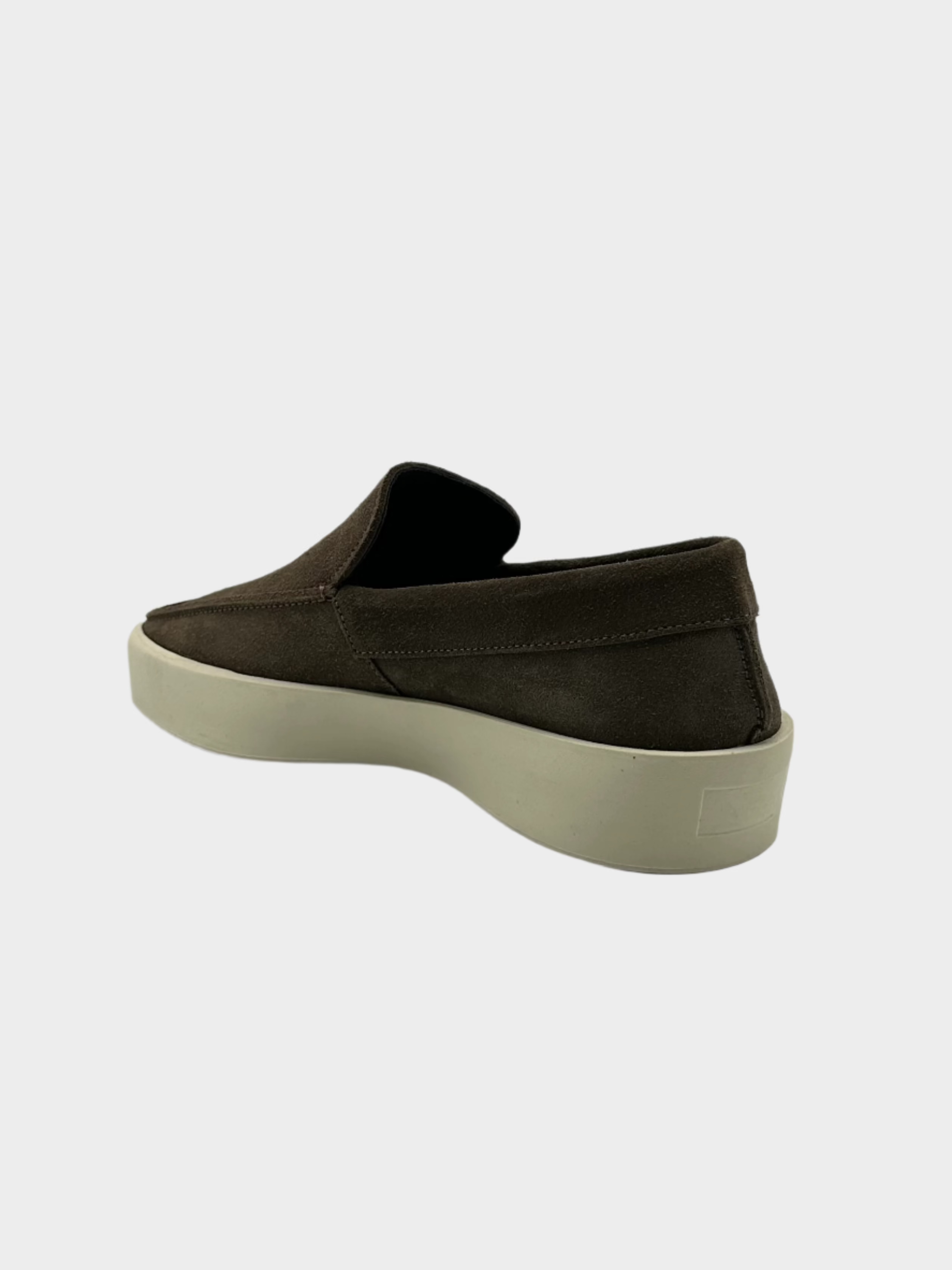 Mocassini The Loafer Taupe In Pelle Scamosciata