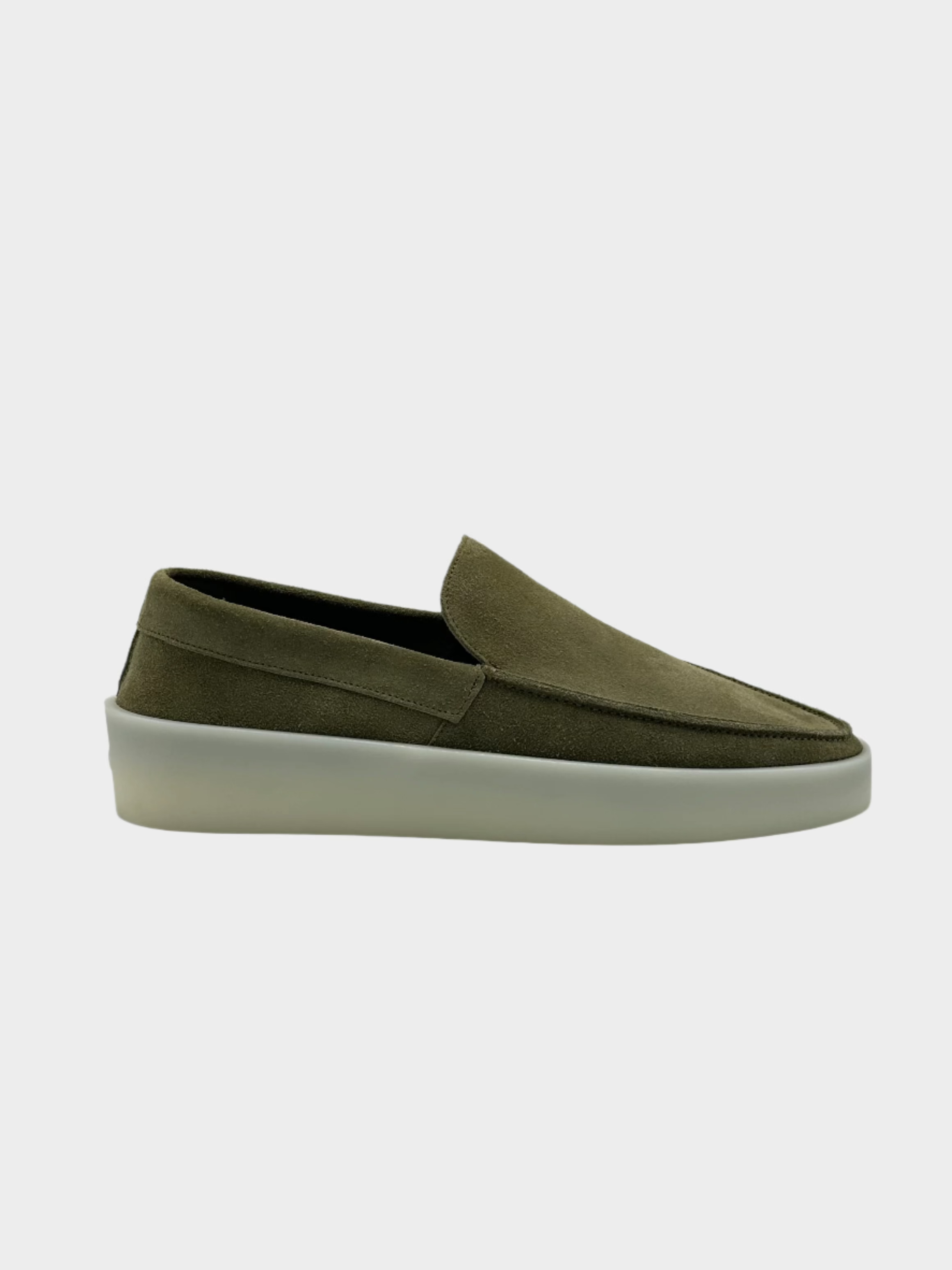 mocassini Fear of God, loafer verde, scarpe slip-on uomo, scarpe scamosciate eleganti, Fear of God Loafer

