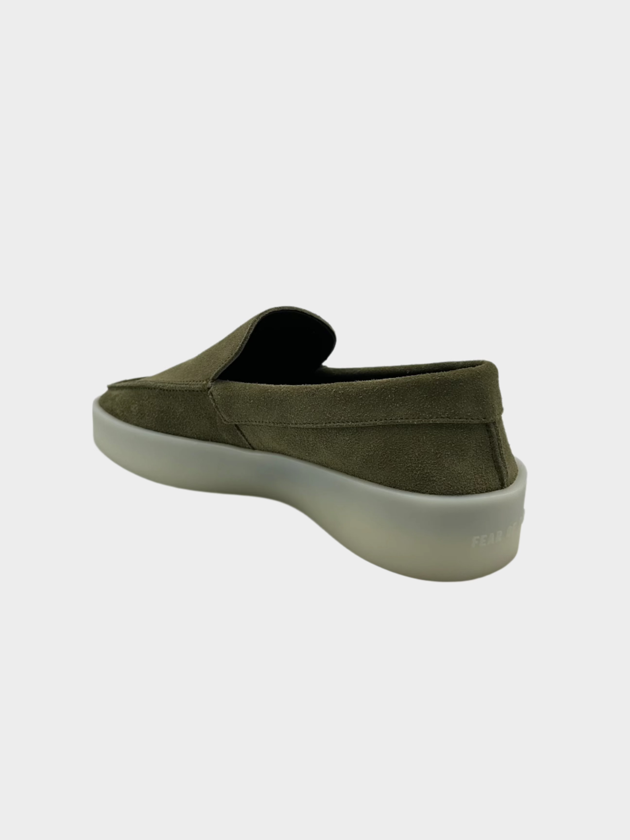Mocassini The Loafer Verde In Pelle Scamosciata