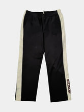 Black Two-Tone Pants With White Side Band -  | dBlank