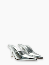 Mule Argento Effetto Specchio - Grigio | Qlhype