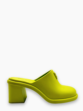 Neon Mule With Wide Rubber Heel -  | dBlank