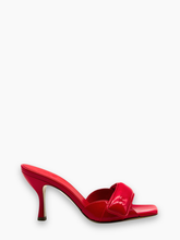 Mule Rossa In Vernice Con Fascia Imbottita - Rosso | Qlhype