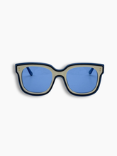 Occhiali Da Sole Blu E Panna Oversize - Blu navy | dBlank