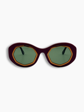 Occhiali Da Sole Bordeaux Geometrici - Rosso | dBlank