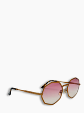 Gold Geometric Frame Glasses -  | Qlhype