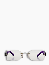 Occhiali Rettangolari Aste Viola -  | dBlank