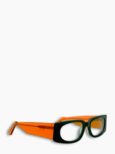 Occhiali Verde Con Aste Arancioni -  | dBlank