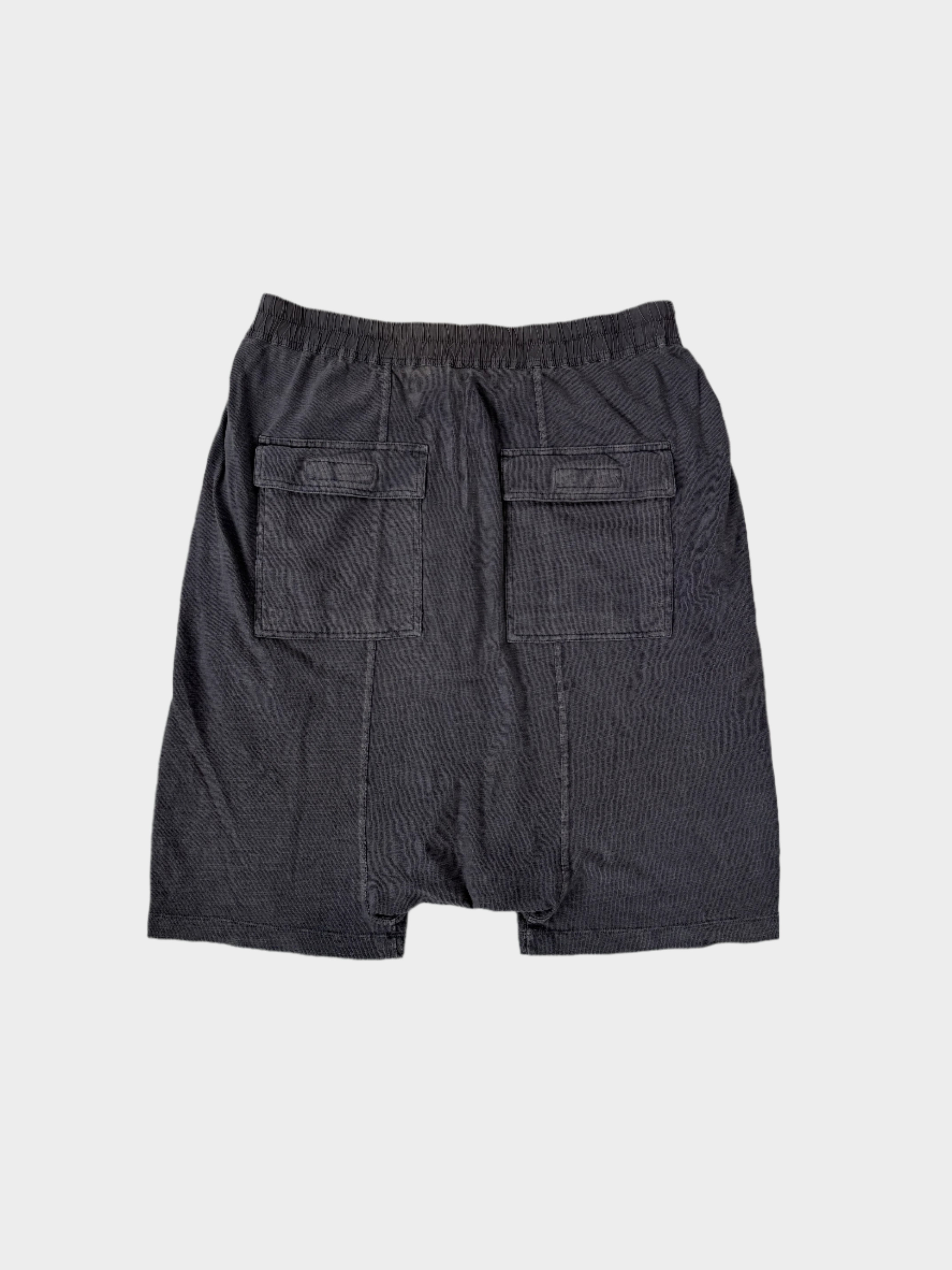 Pantaloncini In Cotone Grigio Con Coulisse