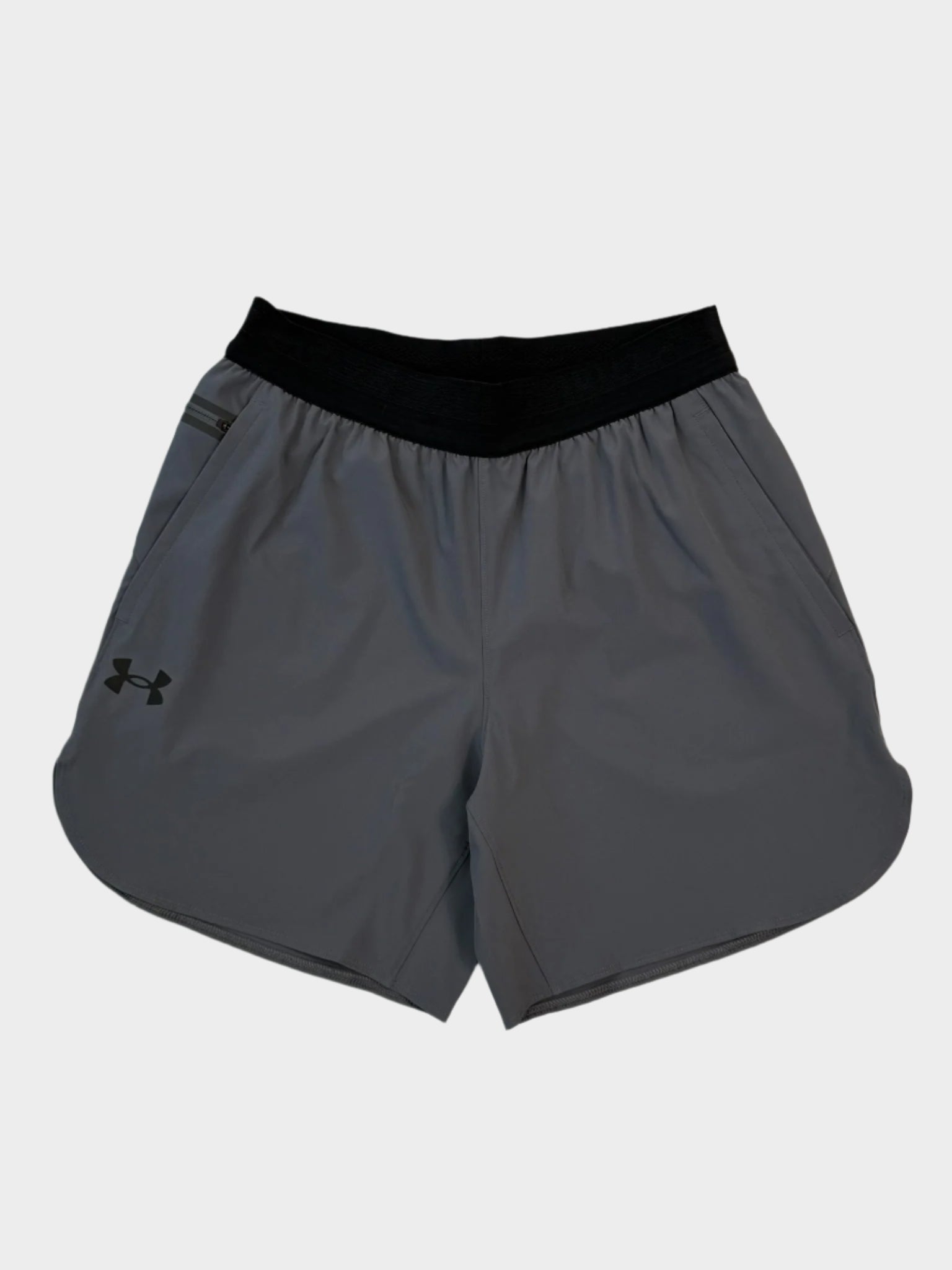 Pantaloncino tecnico Under Armour Vanish Elite grigio da uomo vista frontale