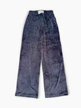 Straight-leg blue chenille trousers -  | dBlank