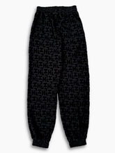 Black Chenille Trousers with Monogram -  | dBlank
