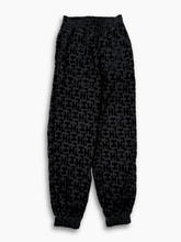 Black Chenille Trousers with Monogram -  | dBlank