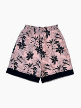 Floral Shorts with Elastic Waist and Contrasting Hem -  | dBlank