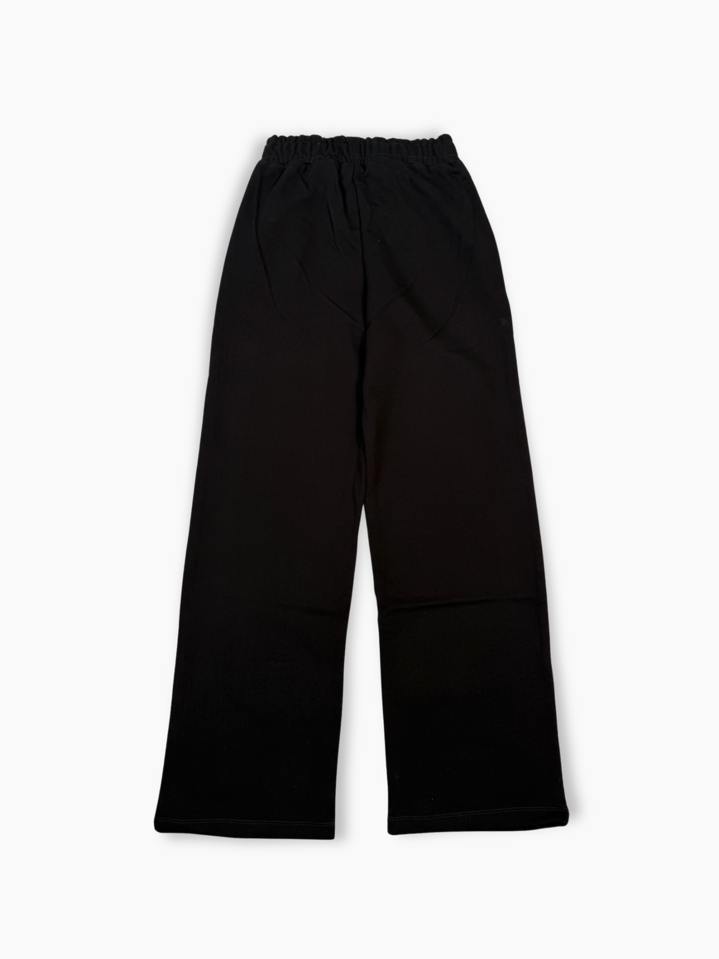 Pantalone Hinnominate nero dritto da donna in cotone con elastico in vita