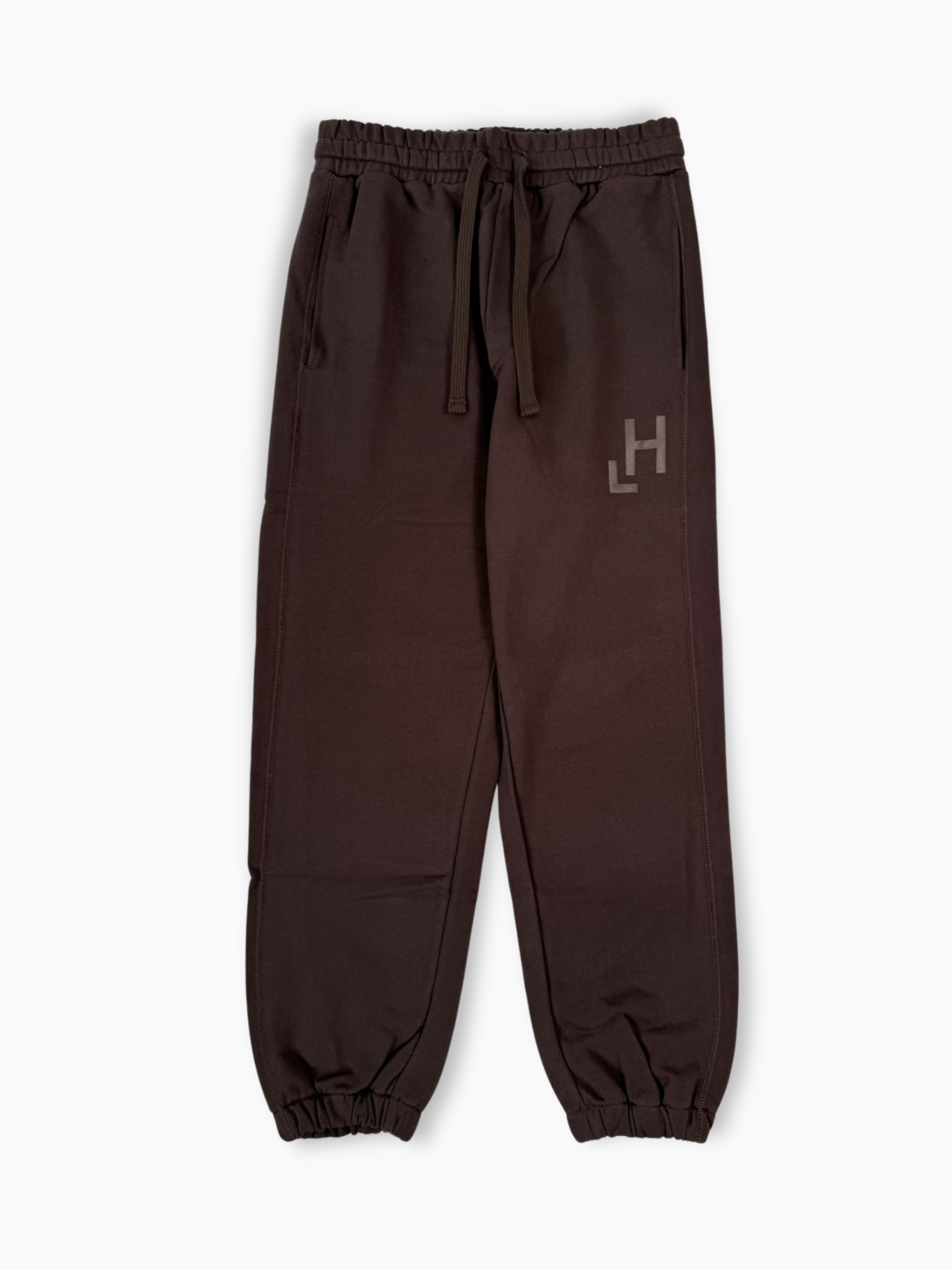Pantalone in felpa marrone Hinnominate con stampa logo tono su tono
