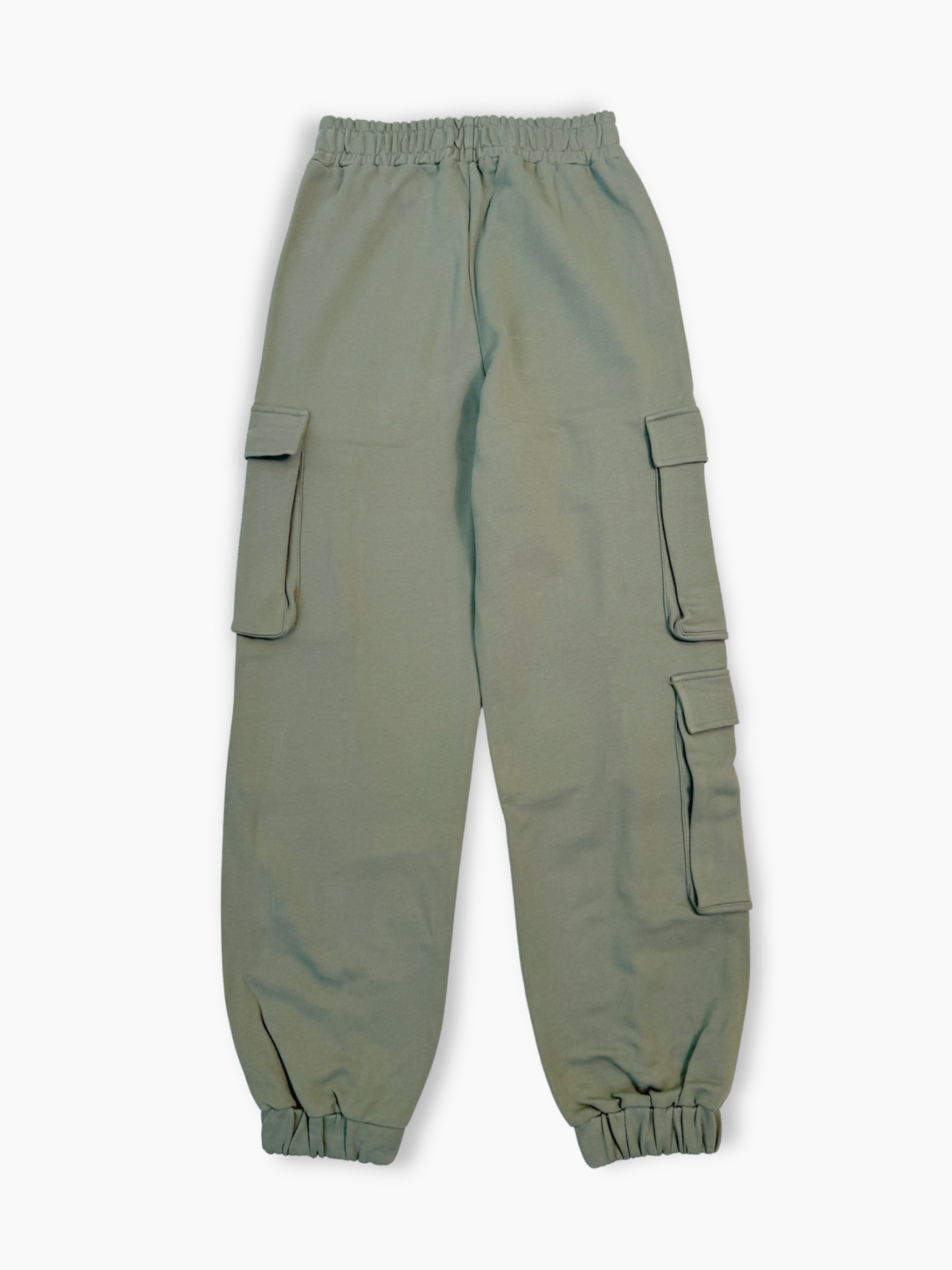 Pantalone Hinnominate verde in felpa con tasconi laterali vista retro