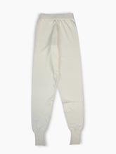 White Knitted Trousers with Embroidery -  | dBlank