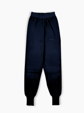 Blue Knitted Trousers with Embroidery -  | dBlank