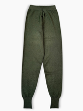 Green Knitted Trousers with Embroidery -  | dBlank