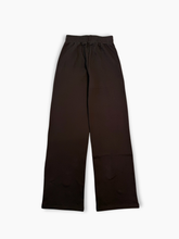 Straight Dark Brown Cotton Trousers -  | dBlank