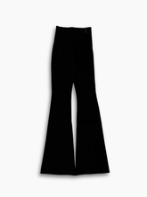 Black Tight Flared Trousers -  | dBlank