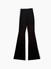 Straight Black Trousers in Milan Stitch -  | dBlank