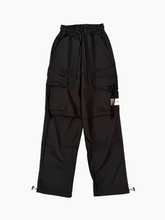 Pantalone Nero In Nylon Con Elastico - Nero | dBlank