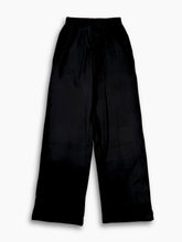 Black Modal Trousers with Ribbing -  | dBlank