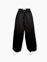 Pantalone Nero In Nylon Con Coulisse - Nero | dBlank
