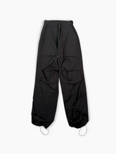 Pantalone Nero In Nylon Con Coulisse - Nero | dBlank
