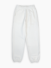 Off White Fleece Trousers With Tone-On Flock -  | dBlank