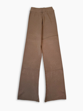 Dove Grey Ribbed Palazzo Trousers -  | dBlank