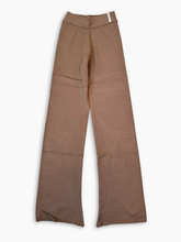 Dove Grey Ribbed Palazzo Trousers -  | dBlank