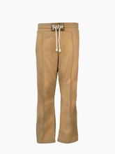 Beige Button Down Tracksuit Pants -  | Qlhype
