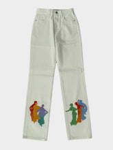 Pantaloni Bianchi Con Stampa Colorata Muses -  | dBlank